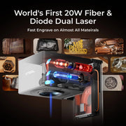 F1 Ultra 20W Fiber & Diode Dual Laser Engraver