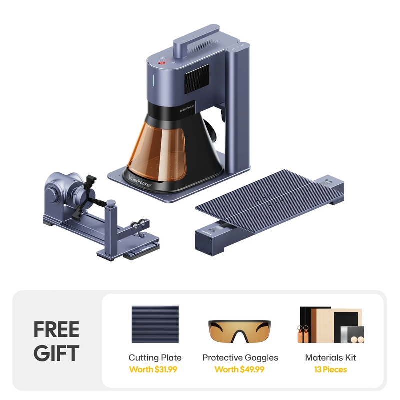 LP5 - the Smart 20W Fiber + Diode Laser Engraver