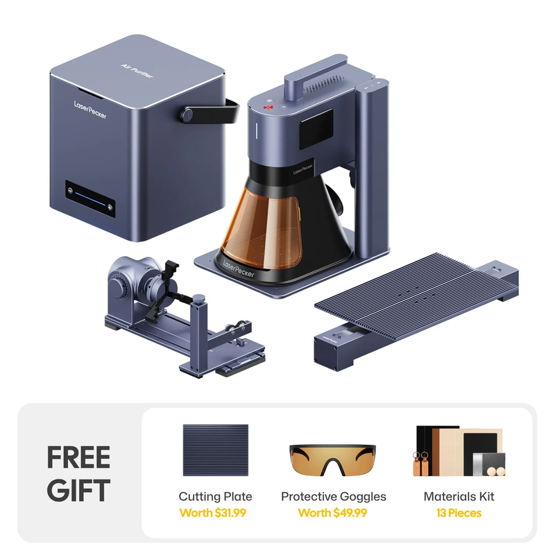 LP5 - the Smart 20W Fiber + Diode Laser Engraver