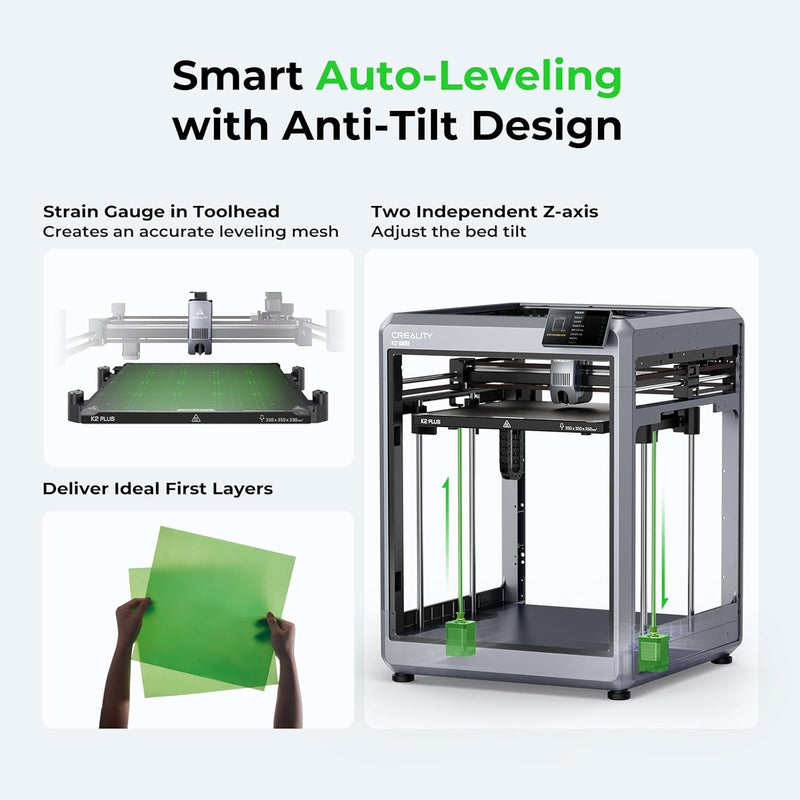 K2 plus Combo 3D Printer, Multi-Color 3D Printer with CFS, 600Mm/S Max High-Speed, Fully Assembled Auto Leveling and Dual AI Camera, 350X350X350Mm Large Print Volume (K2 plus Combo)