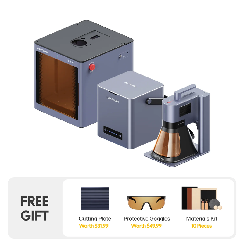 LP5 - the Smart 20W Fiber + Diode Laser Engraver