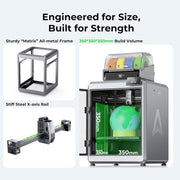 K2 plus Combo 3D Printer, Multi-Color 3D Printer with CFS, 600Mm/S Max High-Speed, Fully Assembled Auto Leveling and Dual AI Camera, 350X350X350Mm Large Print Volume (K2 plus Combo)