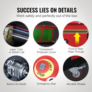 130W CO2 Laser Engraver and Cutter 35 X 55 in 19.7 IPS Engraving Machine